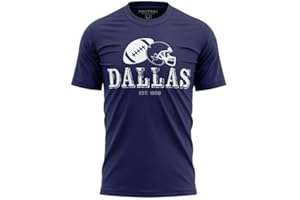 PRINTBOX ORIGINALS Dallas Football Shirt for Men, 1960 Distressed Fans Gameday Apparel, Classic Crewneck T-Shirt