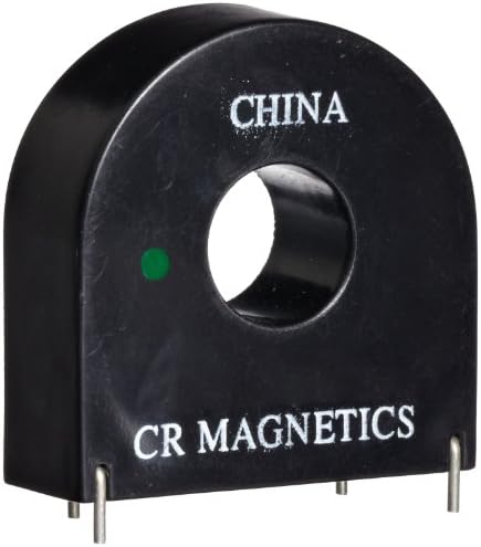 CR Magnetics CR8350-2000-F High Frequency Vertical PCB Current Transformer, 10.5 Vmax RMS, 100 A Maximum Input Current