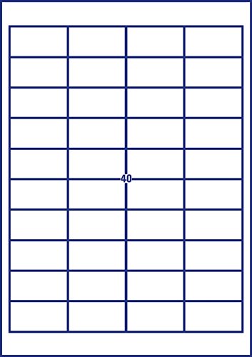 Avery Zweckform - Etiquetas multiuso  48 5 x 25 4 mm   color blanco