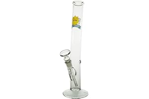 Vastu Half Baked Glass Bong 30cm - Rusty - Clear