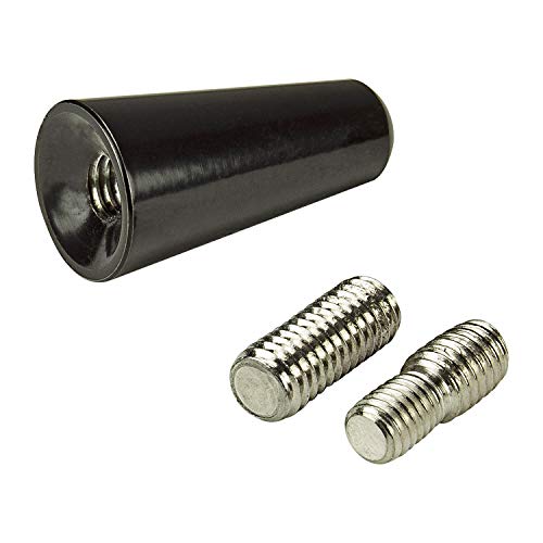 tomzz Audio  1200-006 Sport Universel en Aluminium Design Courte Barreau Antenne 3 cm, avec Adaptateur M5/M6