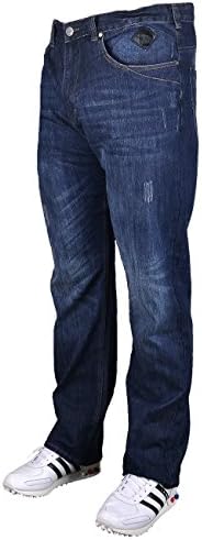 Kam Big Mens Dk Auth Bullit 32in IL Stretch Jeans 42 44 46 48 50 52 54 56 58 60, Size : 56"