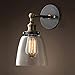 Produktbild C-LC E27 Single Head Wall Lampe Retro Industrial Wind Glass Lampenschirm Nachtlampe schmiedeeiserne Basis CE Zertifizierung,A
