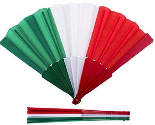 abrakado.nath 1 EVENTAIL Italie Italia 42 X 23 CM EVENEMENT Fete Supporter Mode