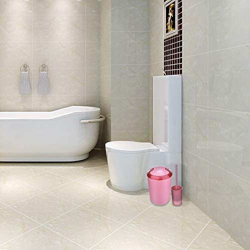 ASSR-Lot-de-6-Accessoires-de-Salle-de-Bain-en-Plastique-y-Compris-des-Bouteilles-de-Lotion-Porte-Brosse--Dents-Tasse--Dents-Porte-Savon-Brosse-de-Toilette-Poubelle