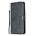 Produktbild Docrax Moto G7/G7 Plus Handyhülle, Hülle Leder Case mit Standfunktion Magnetverschluss Flipcase Klapphülle kompatibel mit Motorola Moto G7/G7Plus - DOHEX120468 Schwarz