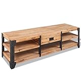 Material: 100% madera de acacia maciza con acabado cepillado + patas de acero.