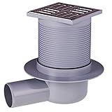 Bodenablauf 105x105/50 Bodenablauf 105x105/50 Duschablauf Badablauf extra flach barrierefreies Duschen waagerecht