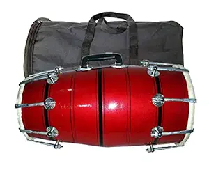 AMRO manufacturers Professional Handmade Wooden dholak With BAG dholak music instrument 04