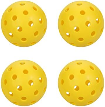 Runniong Lion Outdoor Pickleball Balls (4 Pack, Yellow)