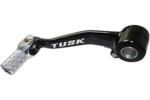 Tusk Folding Shift Lever +10mm Black/Silver Tip for Royal Enfield Himalayan 2017-2023