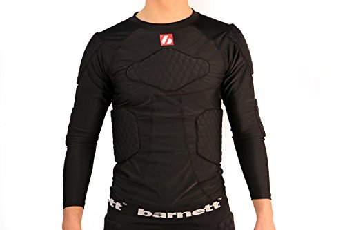 Barnett FS-08 Maillot Manches Longues de Compression, 5 pièces intégrées, Football américain