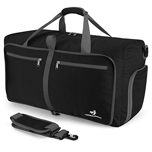 NEEKFOX Foldable Travel Duffel Bag Large Sports Duffle Gym Bag Packable Lightweight Travel Luggage B NEEKFOX Foldable Travel Duffel Bag Large Sports Duffle Gym Bag Packable Lightweight Travel Luggage B