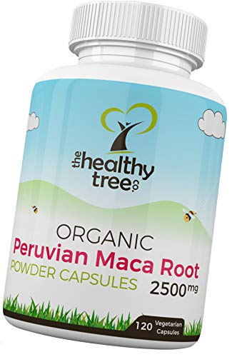 TheHealthyTree Company Cápsulas de Maca Orgánica - 2500mg por Cápsula