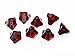 Produktbild 10 Glasblumen in bordeaux, 9 mm von Vintageparts, DIY-Schmuck