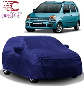 Carigiri Blue Car Body Cover for Maruti Suzuki Old WagonR(Triple Stitched,Mirror Pocket)(Models-2004, 2005, 2006, 2007, 2008, 2009)