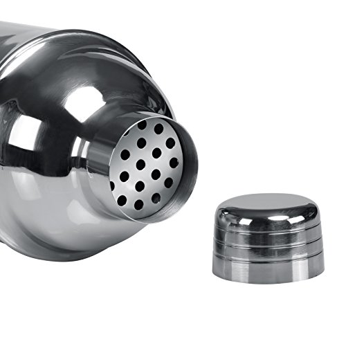 GWHOLE Cocktailshaker Set Cocktailmixer 750ml Bar Zubehör Edelstahl mit Cocktailrezepte Ebook, Messbecher - 5