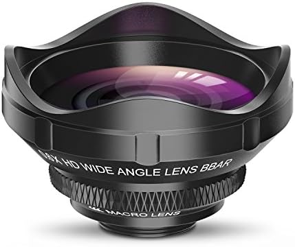 HAUTIK 2 in 1 Clip-on Cell Phone Camera Lens Kit, 0.6X Super Wide Angle Lens + 12X Macro Lens for iPhone 8/8 Plus 7/7 Plus 6s / 6 Plus / 5s, Samsung Galaxy S8 and Most Smartphones