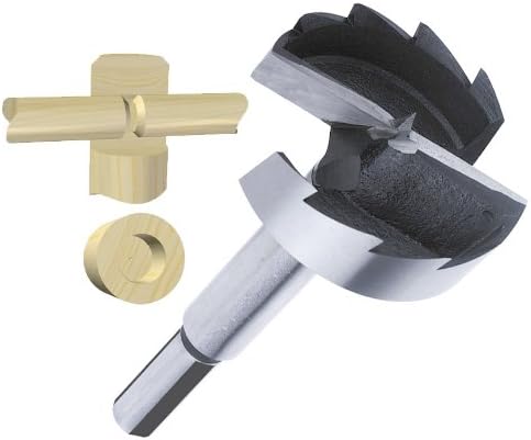 ENT Multi Spur Drill Bit metric - Diameter (D) 38 mm, NL 85 mm, GL 145 mm, S 12,7 mm with 3 faces