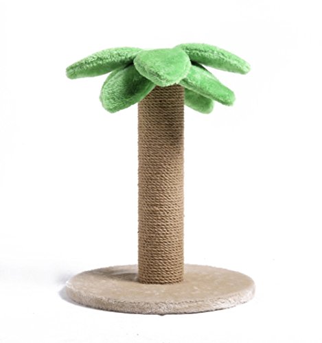 Preisvergleich Produktbild TFN Cat Scratch Post mit Kokosnuss-Blättern Sisal Green