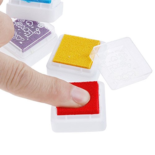 Yoofit Stempelkissen Set [24 Farben] Stempelkissen fuer Papier Handwerk Stoff, Fingerabdruck ,Scrapbook, Malerei Hochzeit Kinder Geburtstags-Gastgeschenke - 4