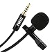Produktbild MillSO 3,5mm TRRS Lavalier Mikrofon W11 Omnidirectional Kondensator Clip on Mikrofon 4 Pole Mic mit Lavalier Lapel für Smartphone, Tablet, Laptop und neuen PC (CTIA Standard)- 1,2 Meter