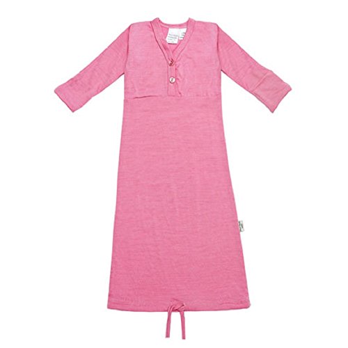 Sweet Cheeks Merino Baby Girls' Nightie NB-4 Months Pink