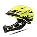 Produktbild Ldd-tk Integralhelm für Kinder Kinder mit Kinnschutz Fahrradhelm für Mädchen und Jungen Alter 2-6 Jahre Passt Kopfgröße 48-52 (Color : Fluorescent Green, Size : S)