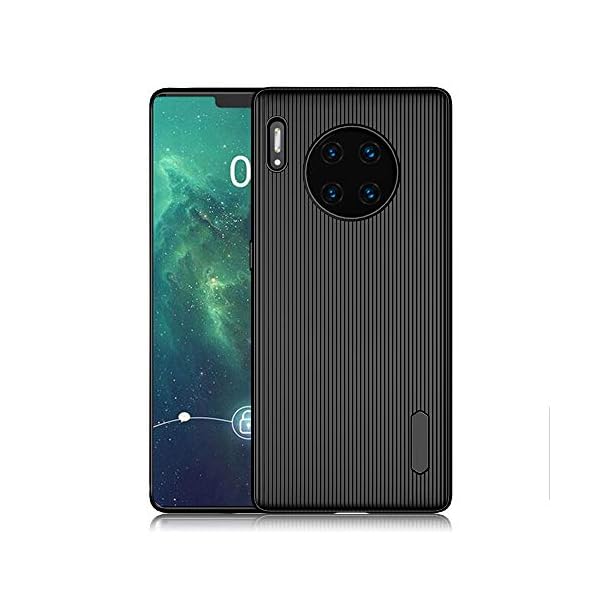 A-VIDET Hülle für Huawei Mate 30 Pro,Ultradünnes Silikon Mattierte Softschale Rundumschutz Anti-Fall Anti-Fingerabdruck Gehäuse Einfache Rückenschutzhülle für Huawei Mate 30 Pro (Schwarz)