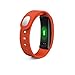 Produktbild PinkfishsKALOAD QS80 Smart Armband Blutdruck Herzfrequenz-Monitor IP67 Wasserdichte Smart Watch fur Android IOS - Orange Red