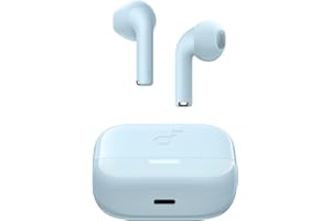 soundcore Słuchawki douszne K20i od Anker, bezprzewodowe, odtwarzanie 36 godz., szybkie ładowanie, czysty dźwięk, wygodne, wyraźny dźwięk, 2 x ENC, korektor, IPX5, Bluetooth 5.3, sterowanie aplikacją