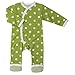 pigeon-organics for Kids Onesie Pyjamas Romper Long Spotty Green 0 M