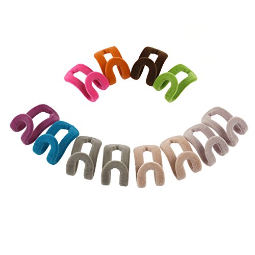 Kleiderbügel – Foxnovo Mini Kleider Rack Kleiderbügel Haken Halter-12St - 2