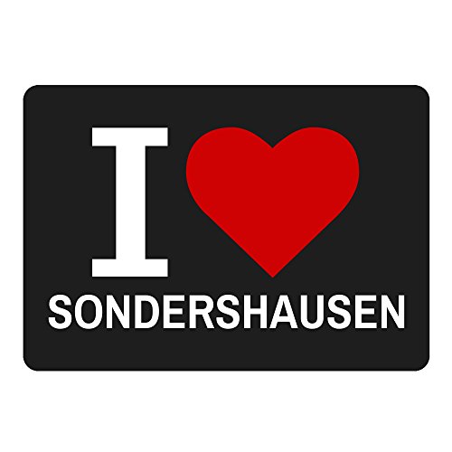 Preisvergleich Produktbild Mousepad Classic I Love Sondershausen schwarz