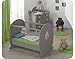 Pixie 3- Piece Nursery Furniture Set linen and sand with Plexi Cot