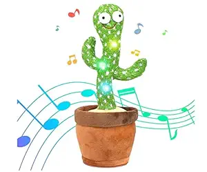 SKADIOO Dancing Cactus Toy, Cactus Talking Toy for Baby, Talking Cactus, Dancing Cactus, Cactus Toy, Cactus Plush Toy, Wriggle & Singing Recording Repeat What You Say Funny Education Toys