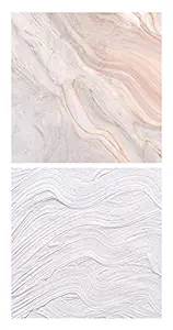 Backdrop Surfaces Flatlay Tabletop Photography Photo Unfoldable Board of 24x24 INCHES, 6MM Thickness, 2 Sides Design for Jewellery, Food, Small Product Photography (BS-B913 Limestone, Swirliwhite)