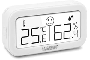 La Crosse Technology - WS7006 Petit Thermo/Hygro avec indicateur de confort - Blanc