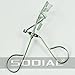 SODIAL(R) Beauty Tools Lash Curler-Nature Curl Style Cute Curl Eyelash Curlers-Silver +Free Cable Tie