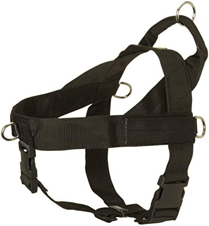 Pro Nylon Dog Harness for Pulling, Tracking, Training and SAR - Size M with Blank Velcro Patches