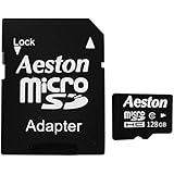 Aeston Micro SDHC 128 GB UHS-1 Class 10 Memory Card with SD Adapter