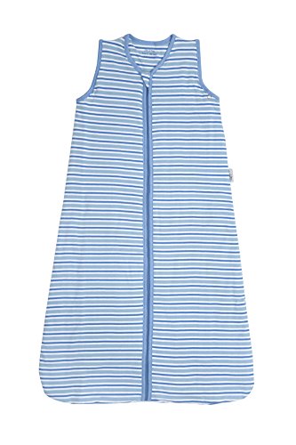 Slumbersac SIMPLY Baby Sleeping Bag Jersey 1 Tog - Blue Stripes, 6-18 months