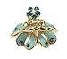 Girls Pretty Luxury 2.5cm Mini Flower Butterfly Hair Claw Turquoise