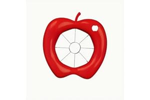 Kasahome Taglia Mele,Levatorsoli Taglia Mela Spicchi Acciaio Inox,Affetta-Torsolo Mela,Pela-Sbuccia Mela,Affettatrice di mele e carotatore, Frutta Apple Slicer Cutter,Mela o Pera 8 Spicchi
