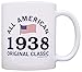 Produktbild Daawqee Becher 80th Birthday Gifts for All 1938 All American Classic Coffee Mug Tea Cup White