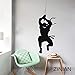 Price comparison product image guijiumai Japanese Ninja Fighter Wall Decals Stickers Living Room Bedroom Warrior Samurai Swords Vinyl Sticker Dorm Decor Poster black 42X115 cm