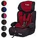 Produktbild FROGGY Autokindersitz Gruppe I/II/III (9-36 kg) + Sicherheitsnorm ECE R44/04 + 5-Punkte-Sicherheitsgurt + verstellbare Kopfstütze Rot