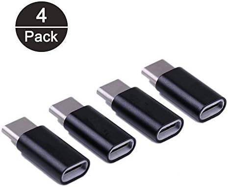 C ADAPTER MICRO USB (4 Pieces), Iliebe Type C with OTG Converter 56 K Resistance Type C for Samsung Galaxy S8/S8 +, Pixel Plus 2/3, P9, MacBook Pro Chromebook LG HTC Huawei Nokia Nexus, etc.