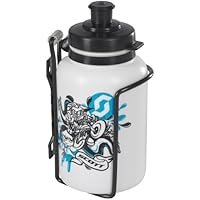 Scott 219671 - Botella de agua infantil para bicicletas con portabidón, color negro negro negro