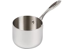 NISBETS Vogue Tri Wall Kochtopf 1,5 Liter, Größe: 160 (Durchmesser) mm, Edelstahl und Aluminium – Induktionskochfeld, Gas-, Elektro- und Solid-Top-kompatibel – Deckel separat erhältlich (Y423), Y245